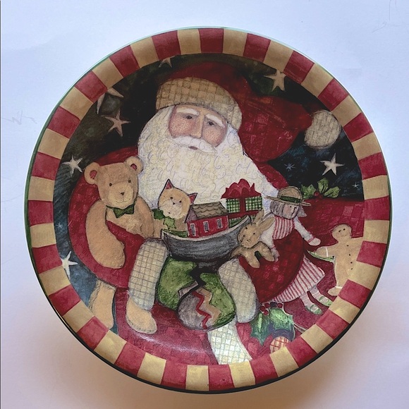 Susan Winget- Santa Claus Holiday Plate - Picture 1 of 8